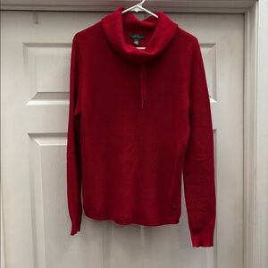 Ralph Lauren Classic Red Cowl Neck Sweater